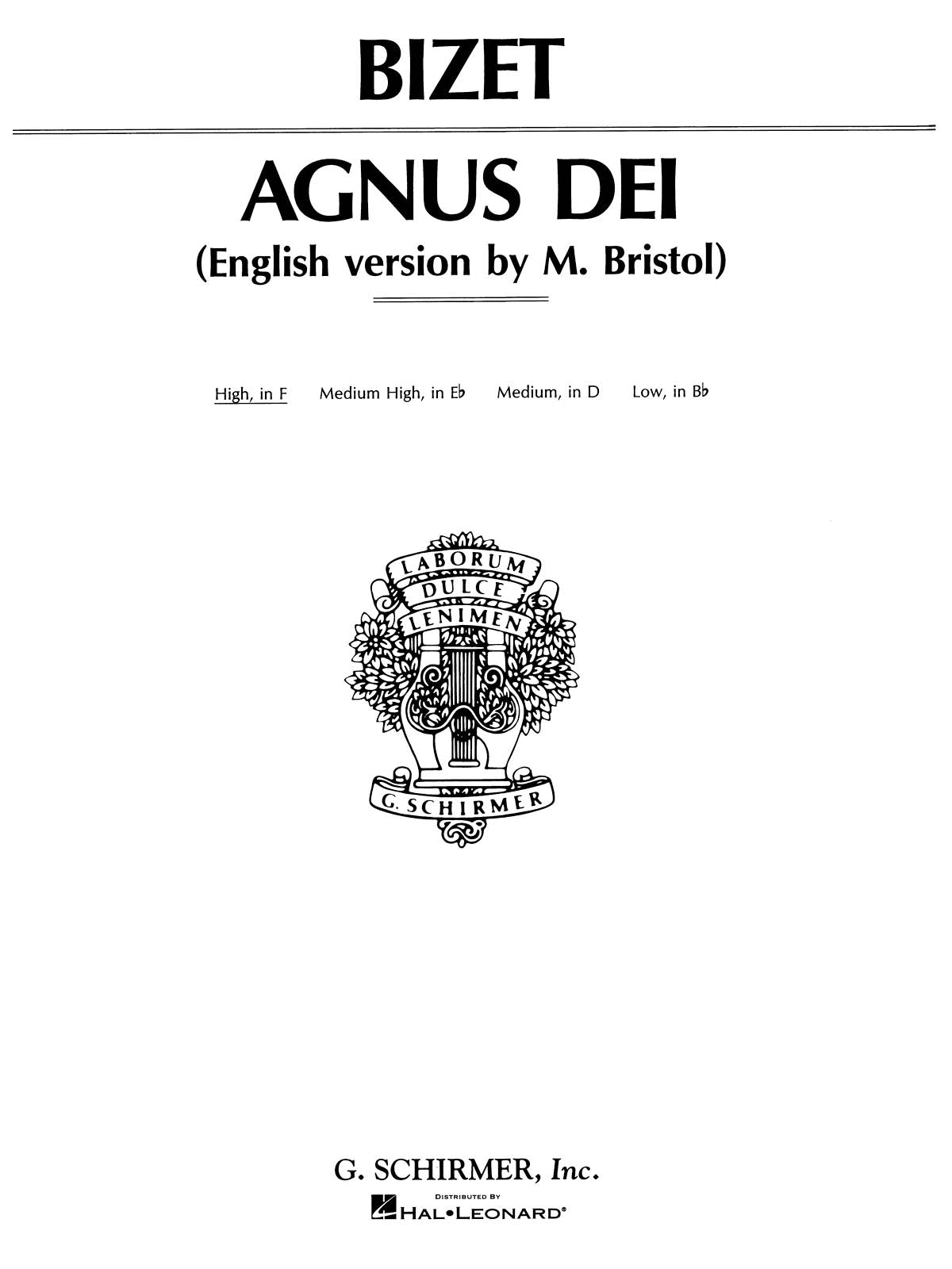 Bizet: Agnus Dei (Lamb of God)