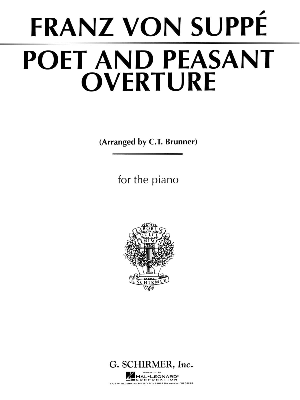 Suppé: Poet and Peasant Overture