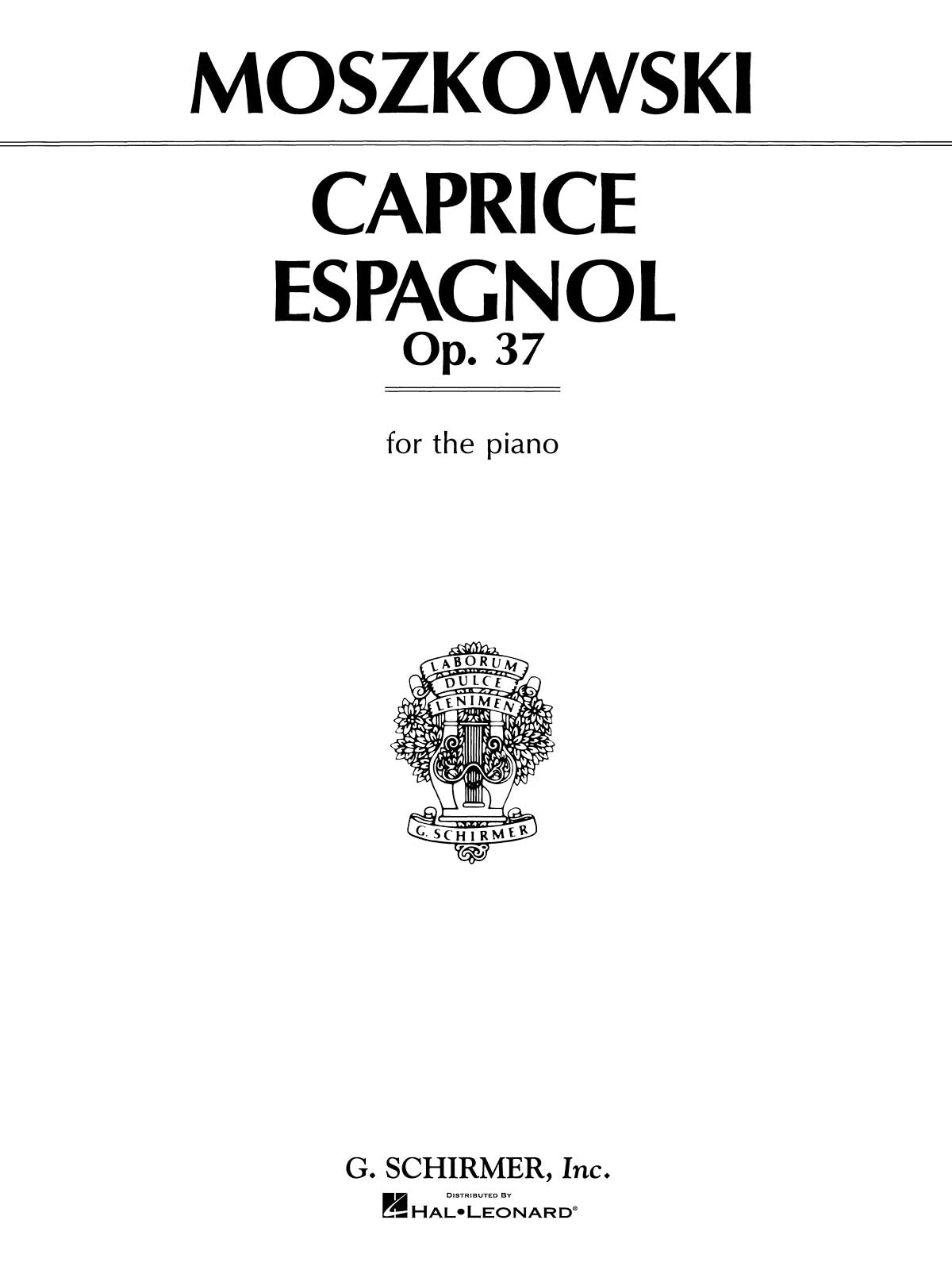 Moszkowski: Caprice Espagnol, Op. 37