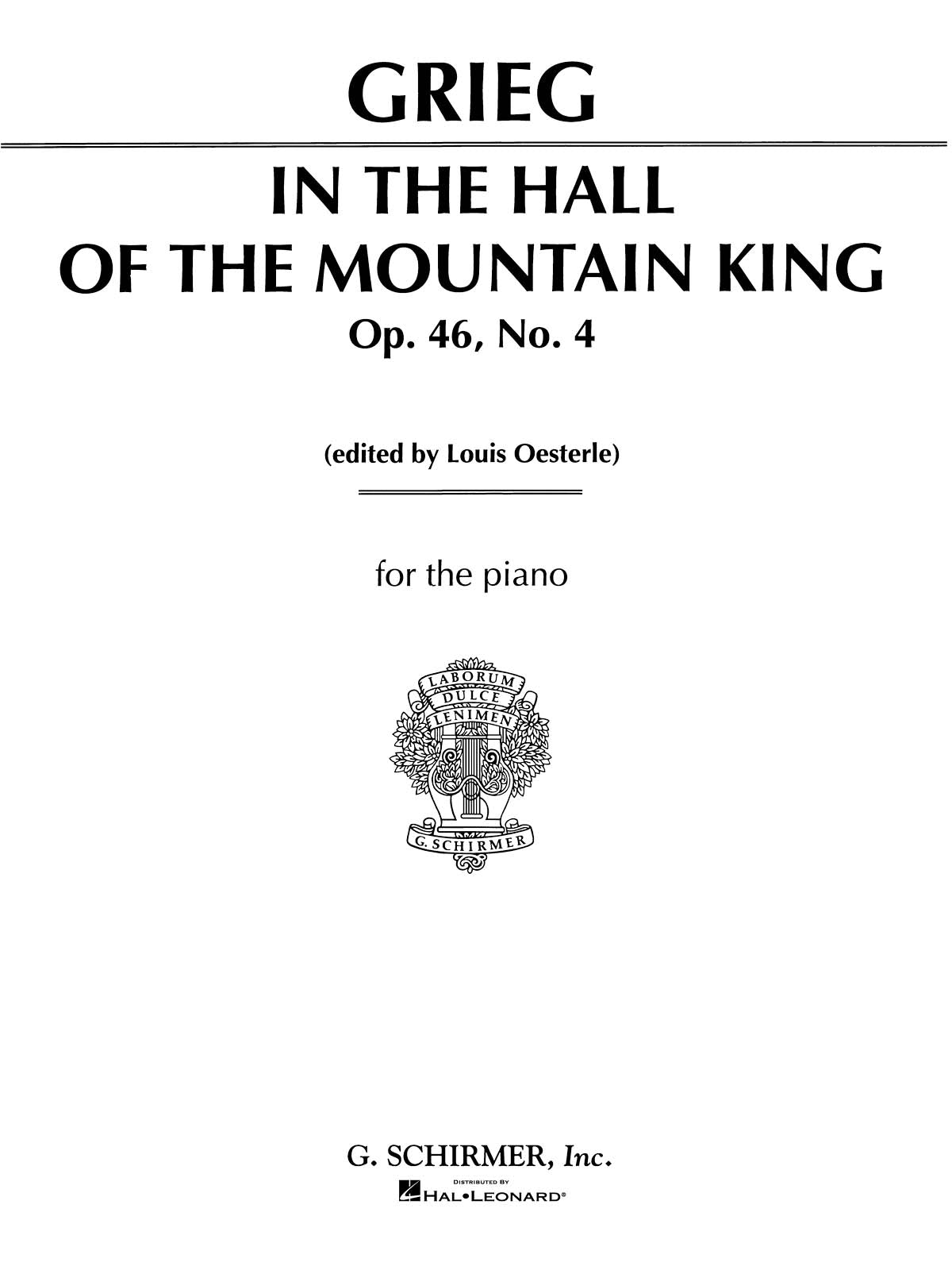 Grieg: In the Hall of the Mountain King