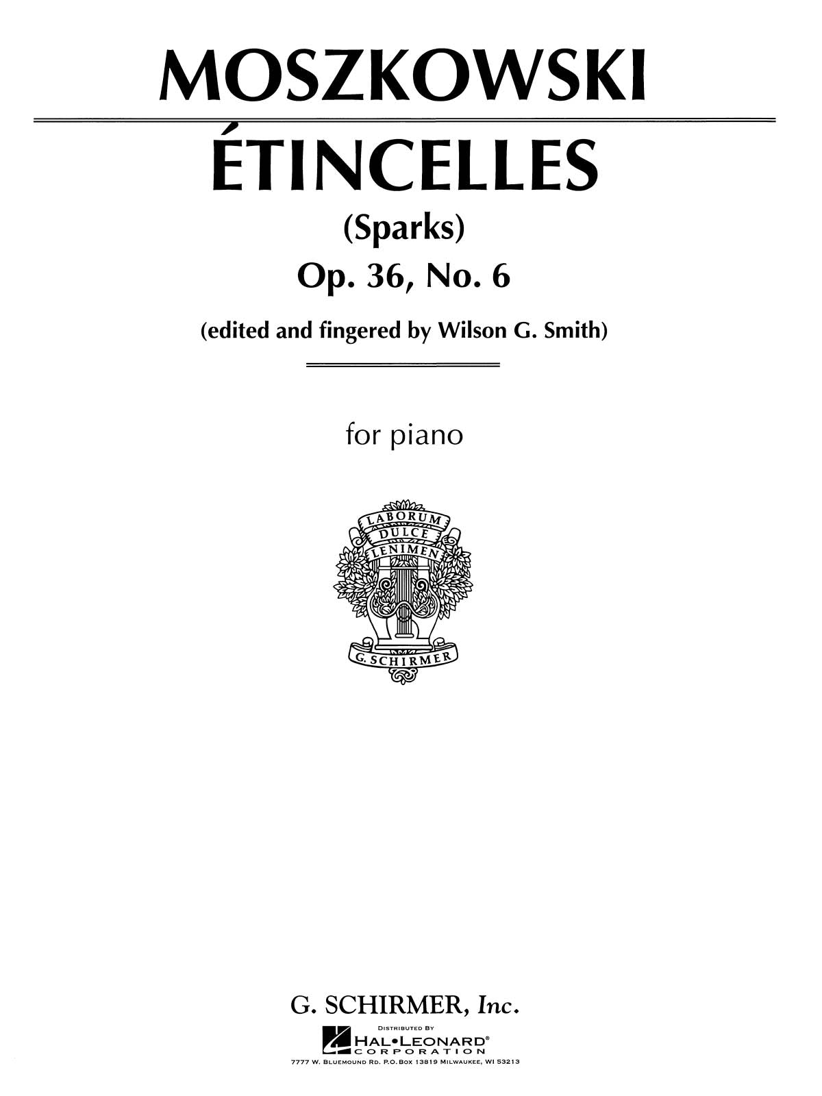 Moszkowski: Etincelles, Op. 36, No. 6