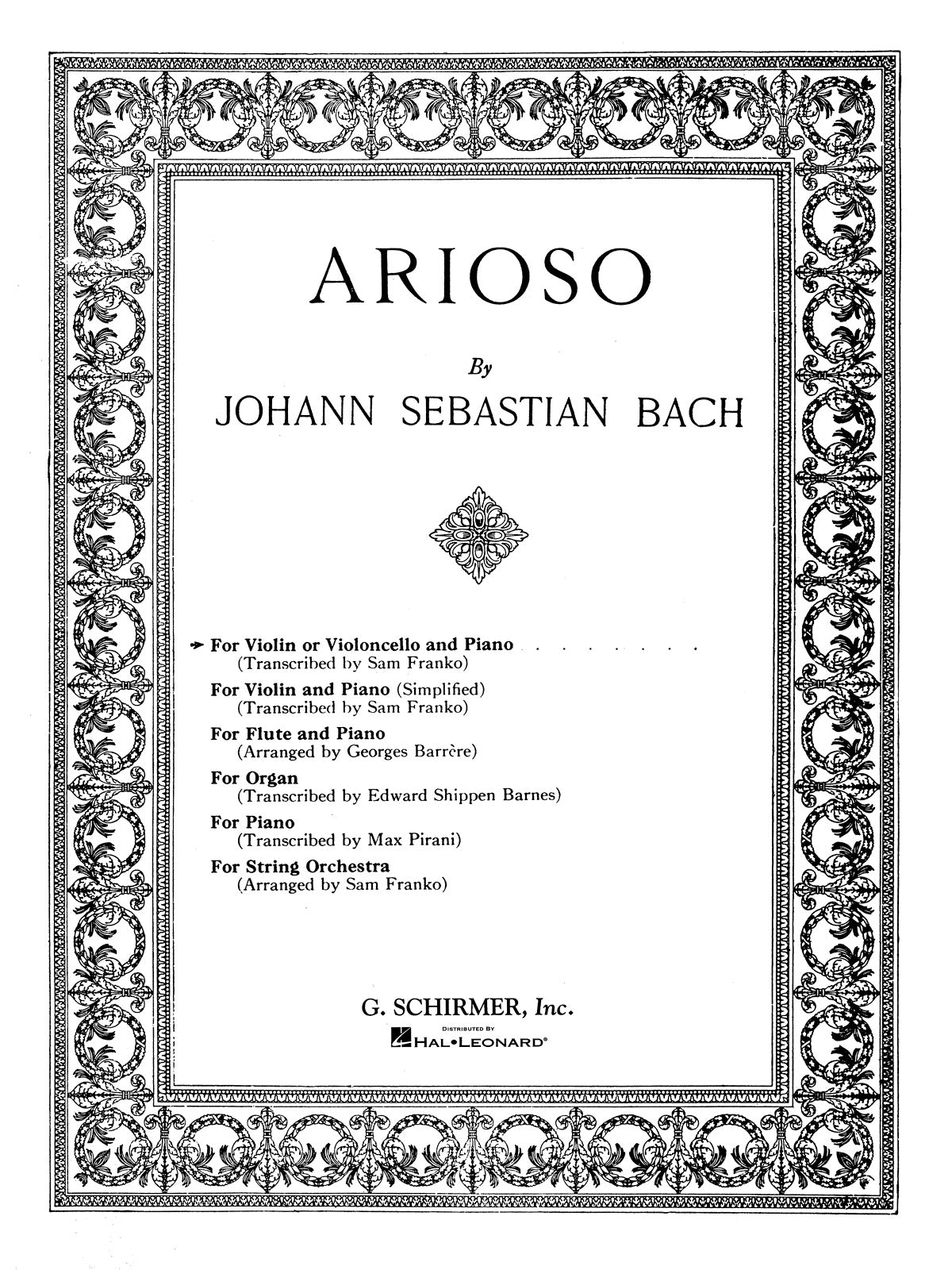 Bach: Arioso