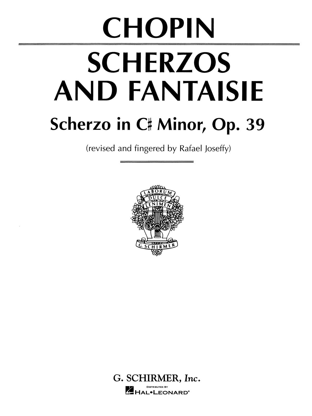 Chopin: Scherzo, Op. 39 in C# Minor