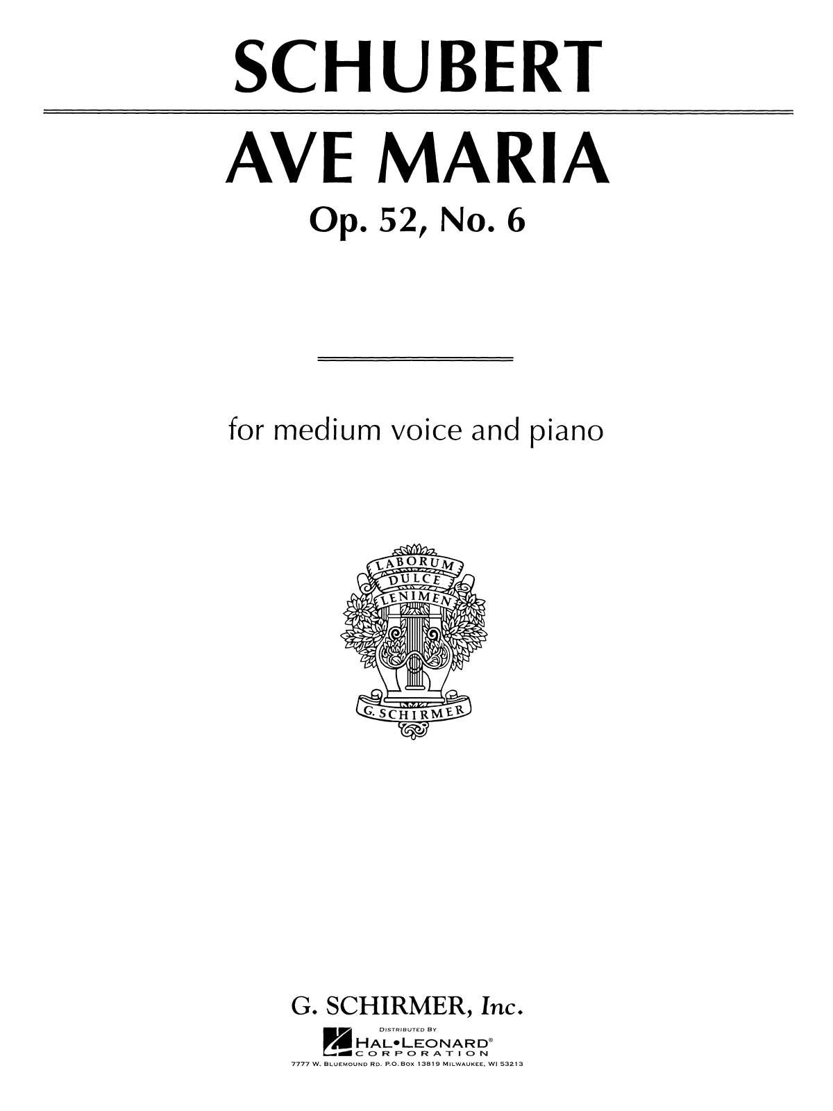Schubert: Ave Maria