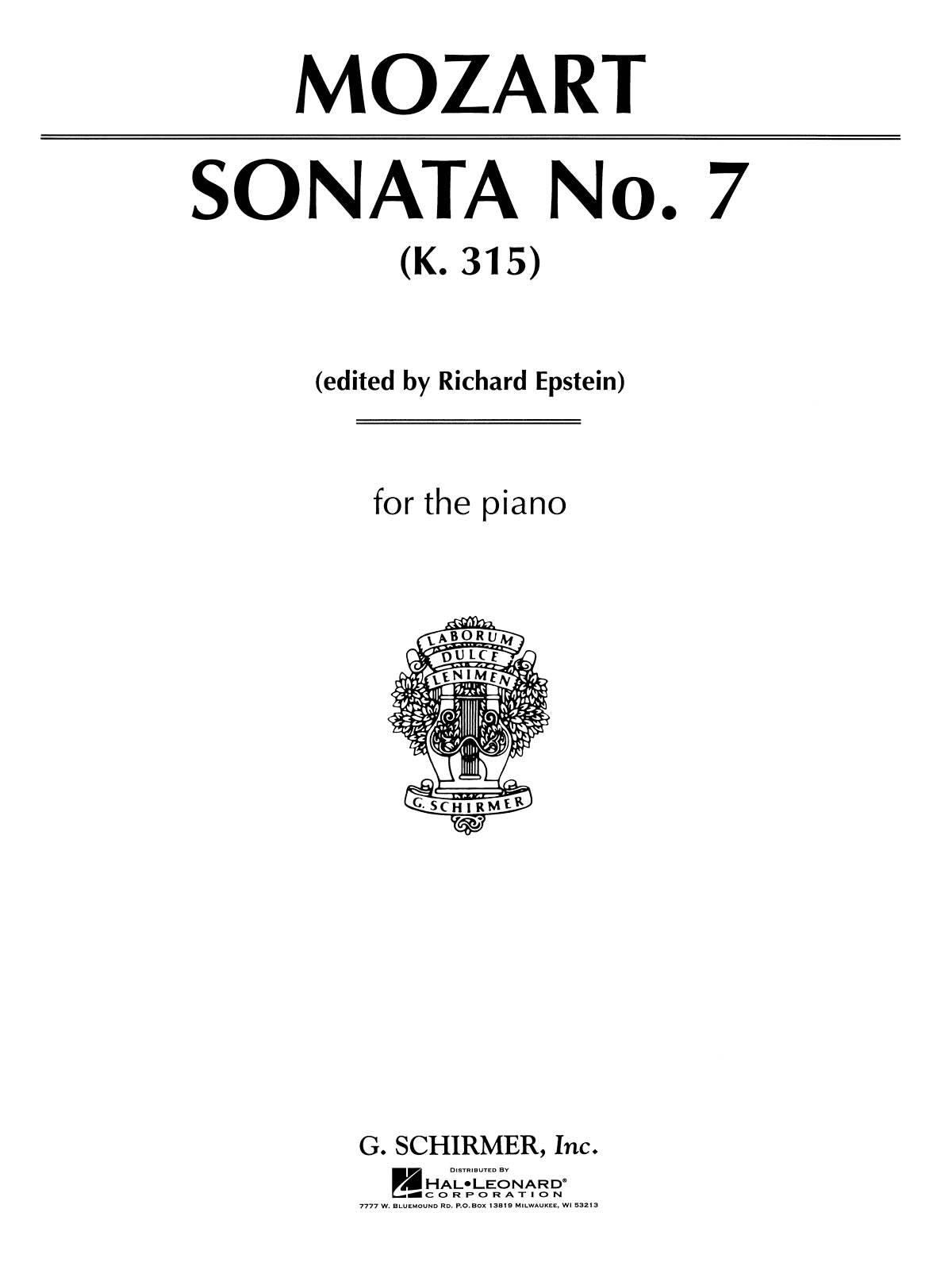 Mozart: Sonata No. 7 in Bb Major K333