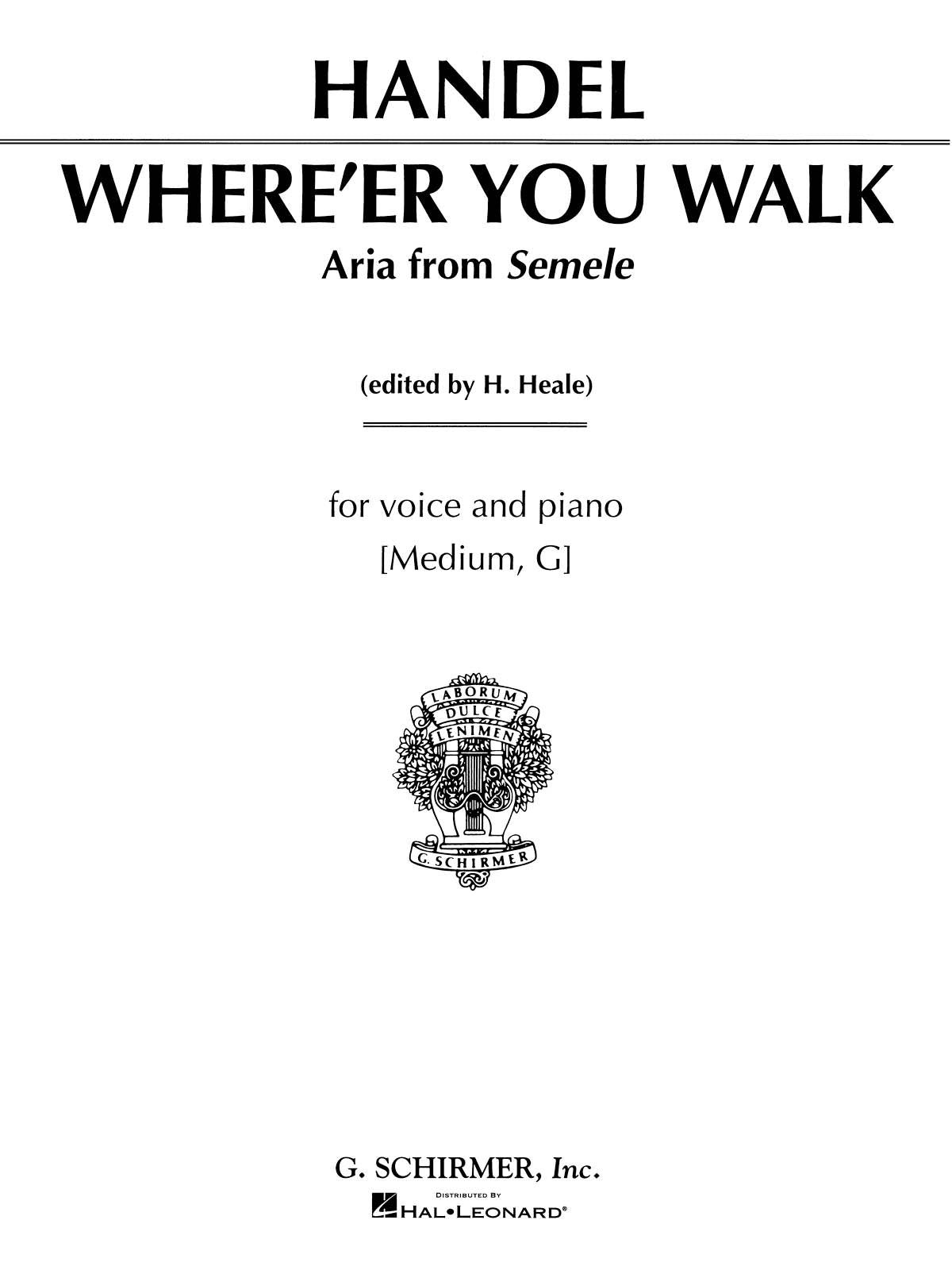 Händel: Where E'er You Walk (from Semele)