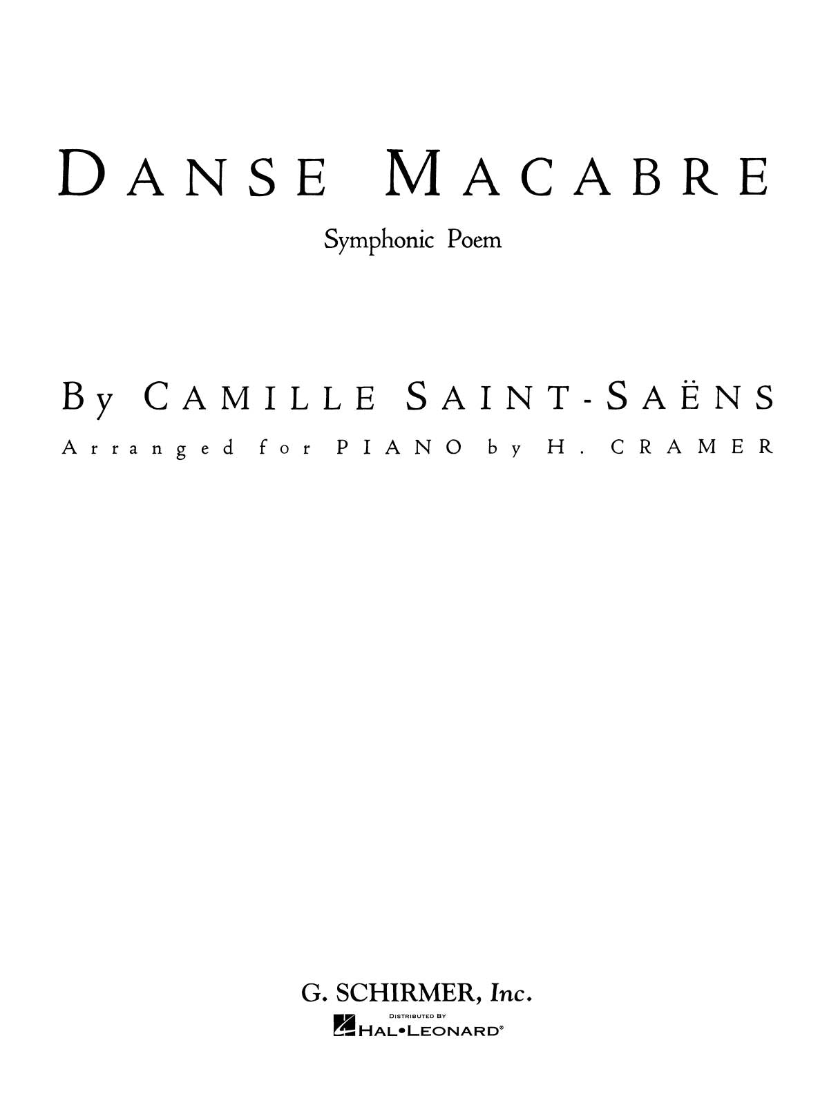Saint-Saëns: Danse Macabre