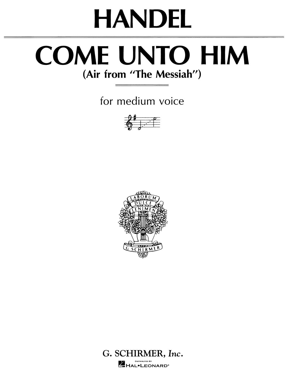 Händel: Come Unto Him