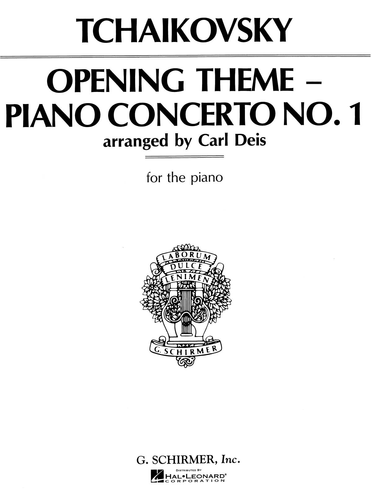 Tchaikovsky: Piano Concerto No.1