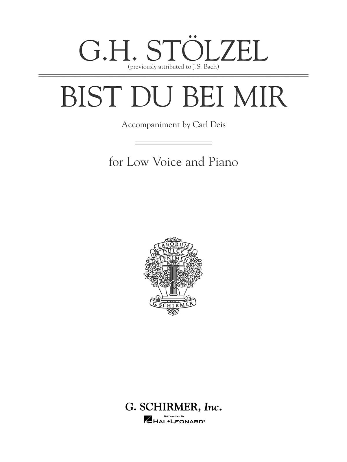 Bach: Bist du bei mir (Thou Art My Joy)