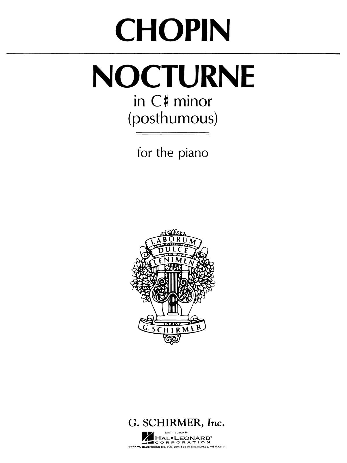Chopin: Nocturne (Op. Posthumous)