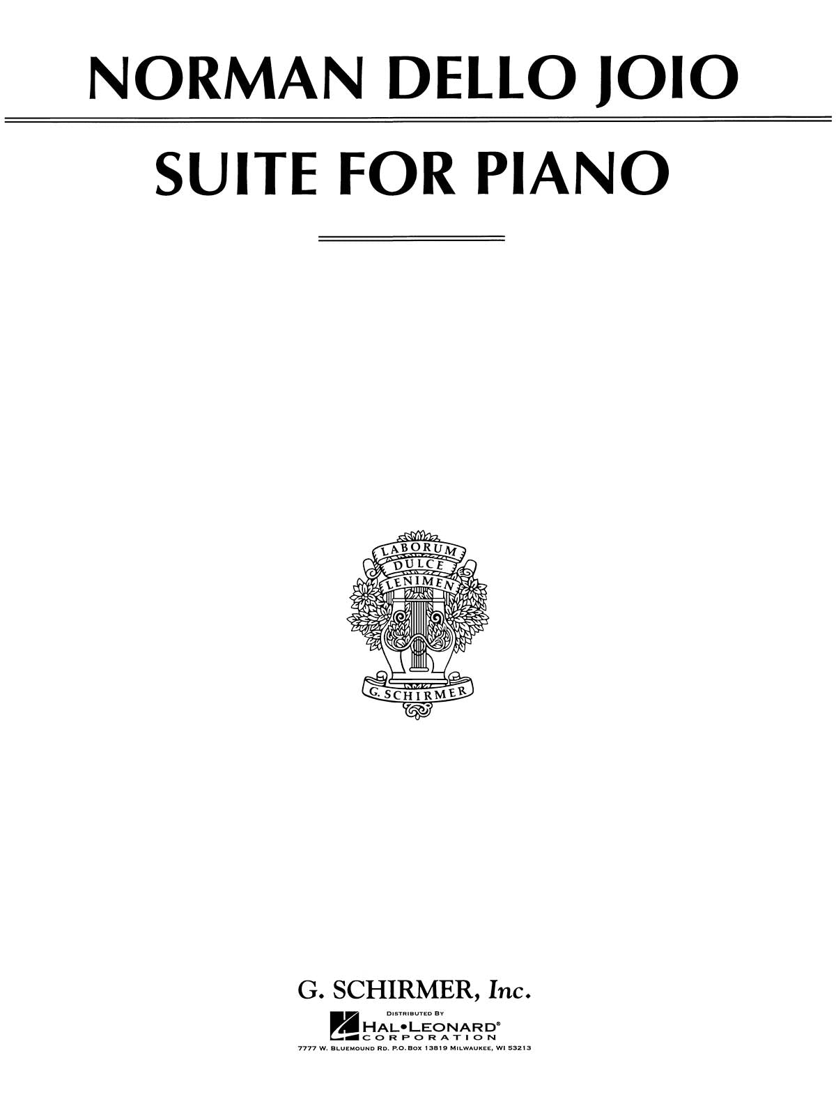 Joio: Suite for Piano