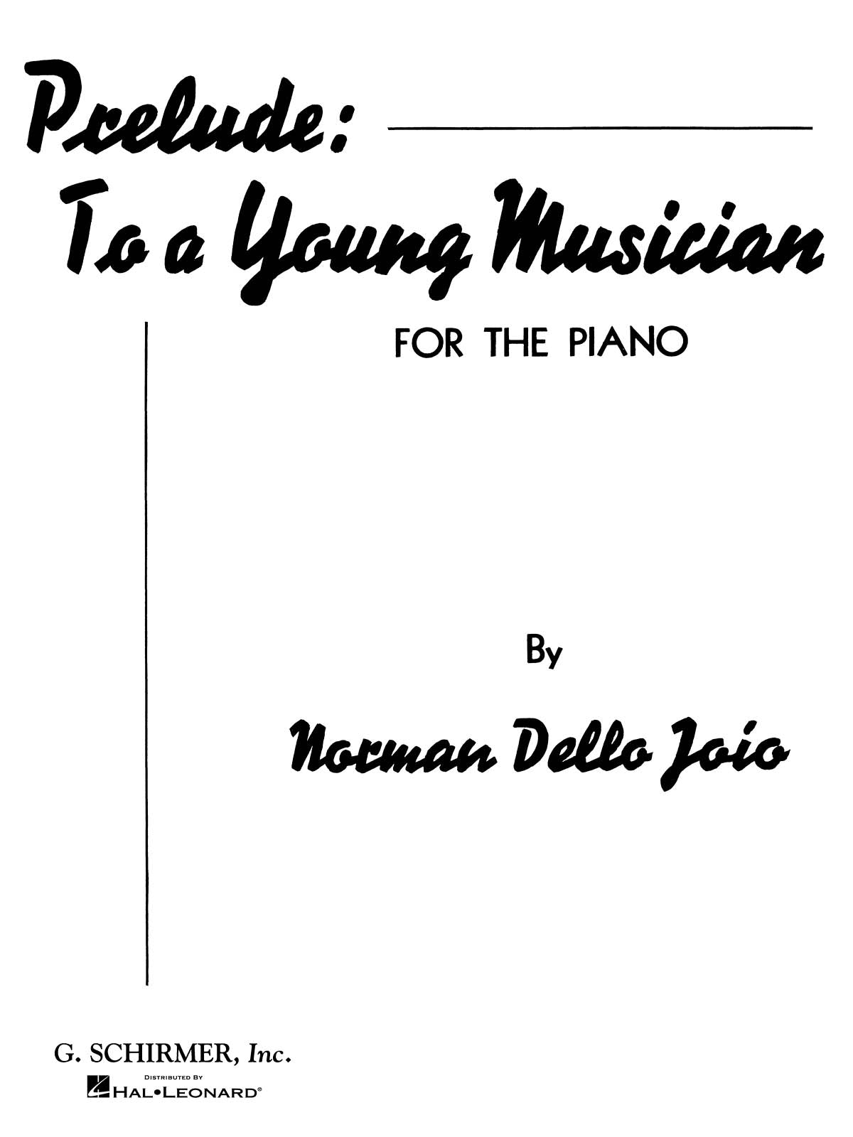 Joio: Prelude to a Young Musician