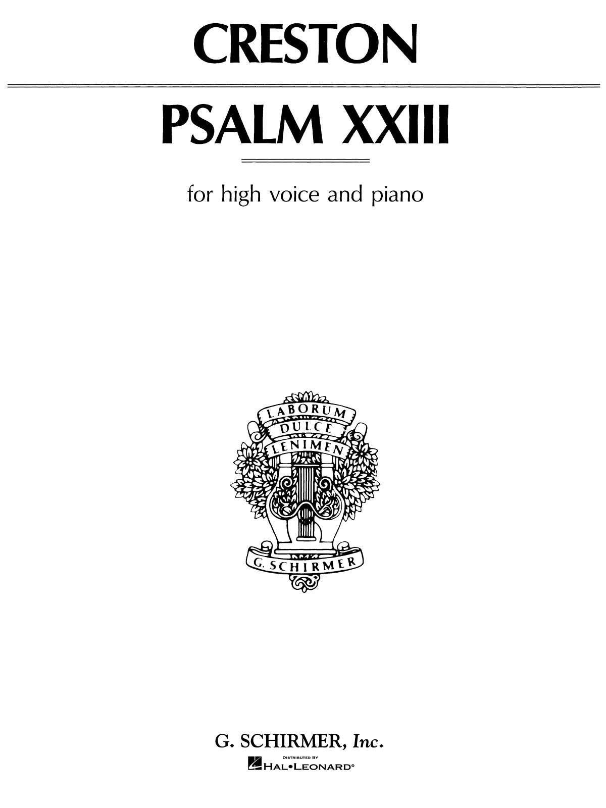 Creston: Psalm 23