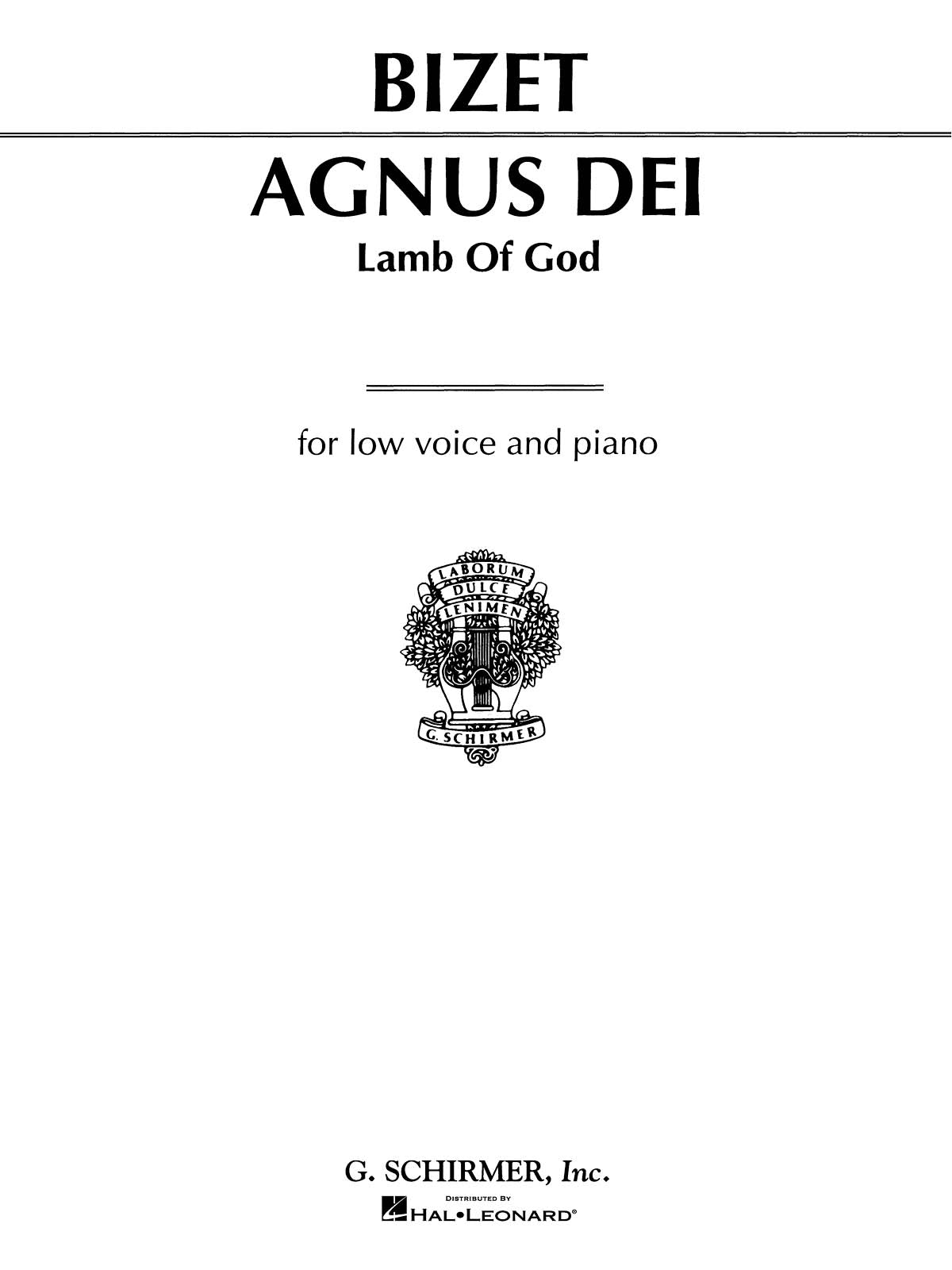 Bizet: Agnus Dei (Lamb of God)