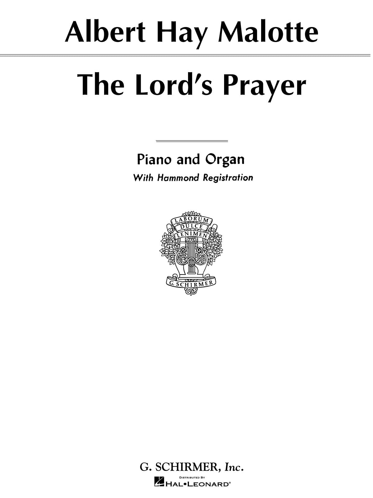 Malotte: Lord's Prayer