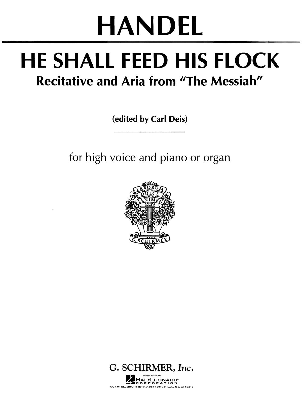 Händel: He Shall Feed His Flock