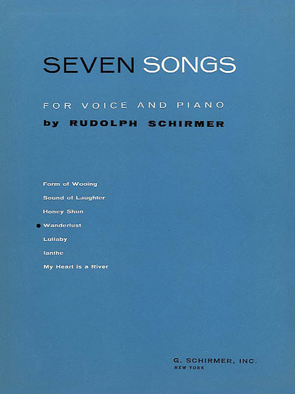 Schirmer: Wanderlust Vo/Pno 7 Songs