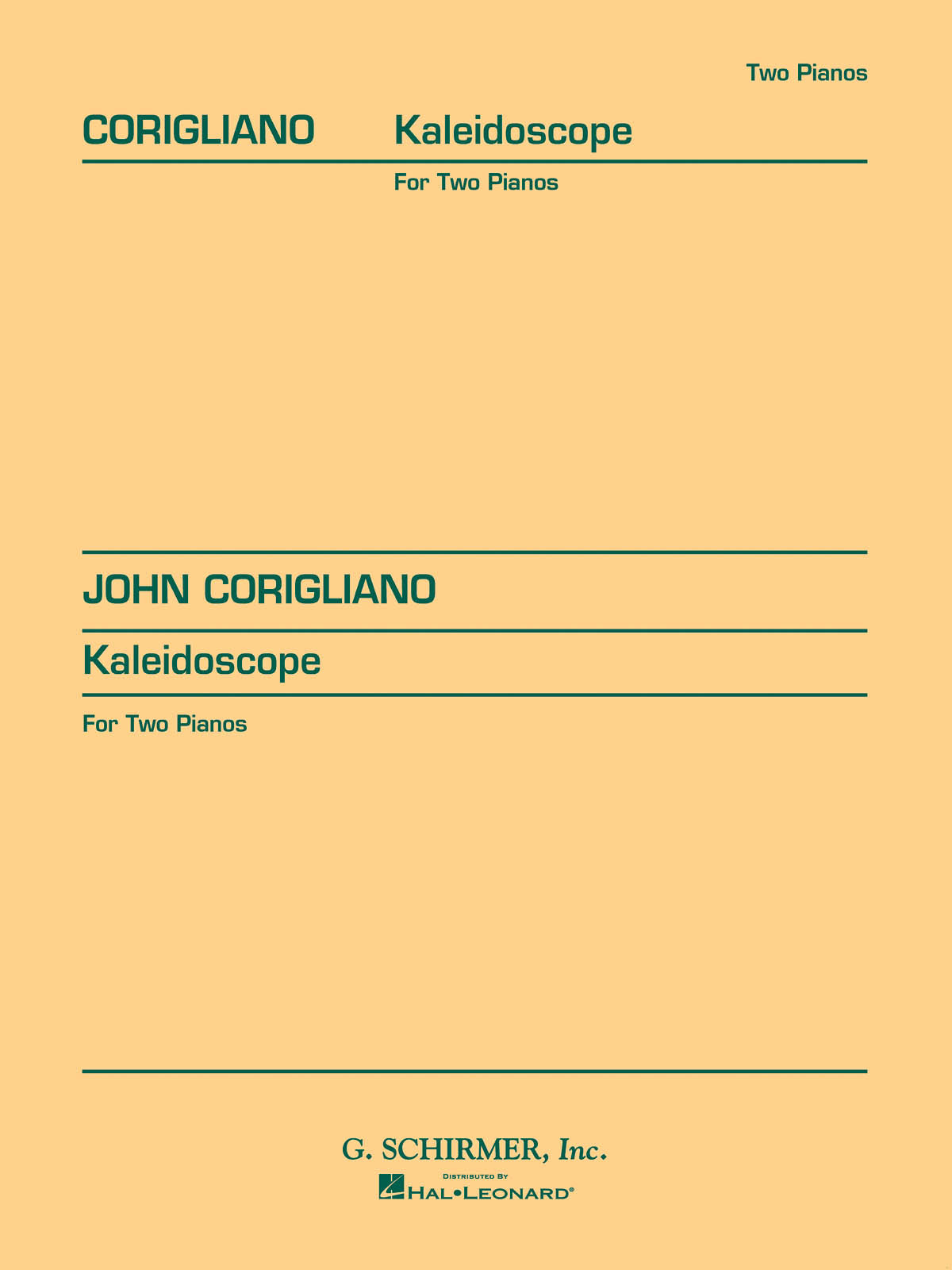 Corigliano: Kaleidoscope (2-piano score)