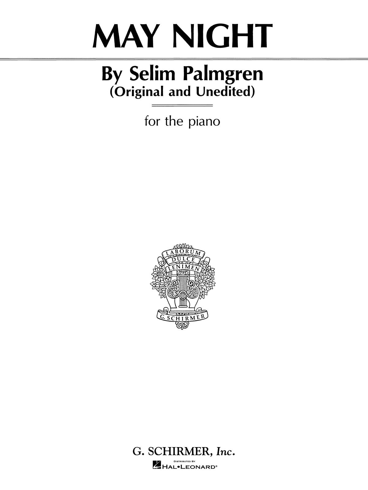 Palmgren: May Night