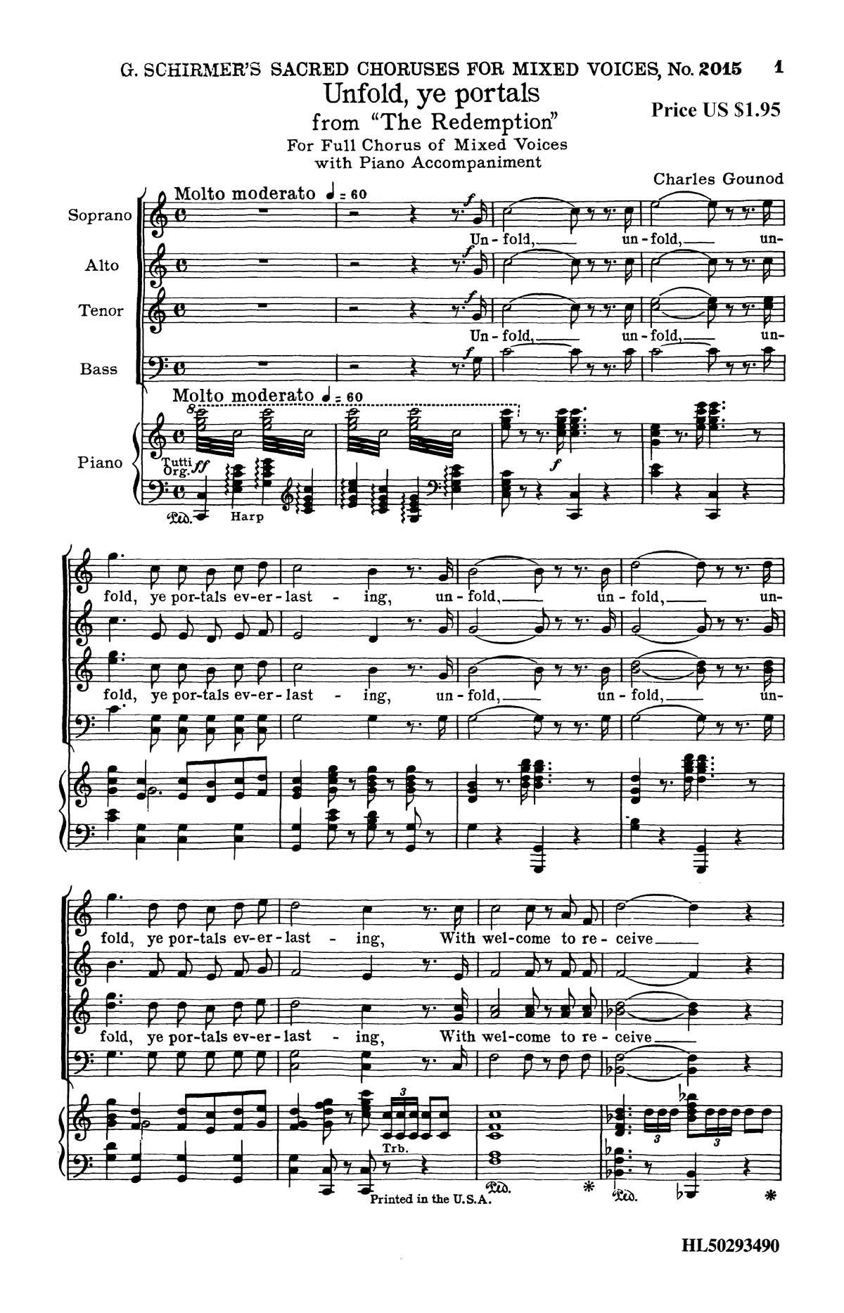 Gounod: Unfold Ye Portals (from The Redemption)