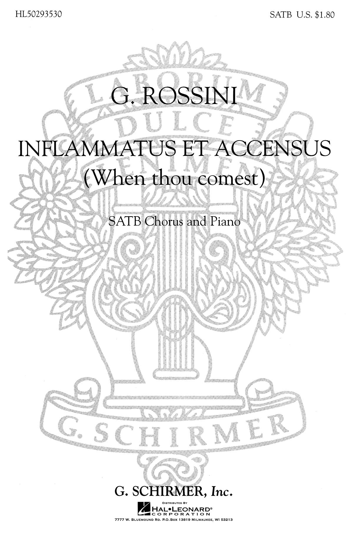 Rossini: Inflammatus Et Accensus When Thou Comest