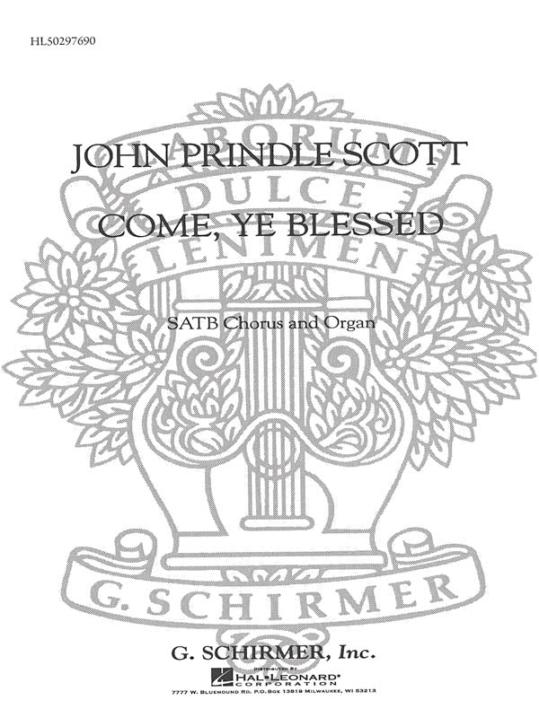 Scott: Come Ye Blessed Incidential Solos