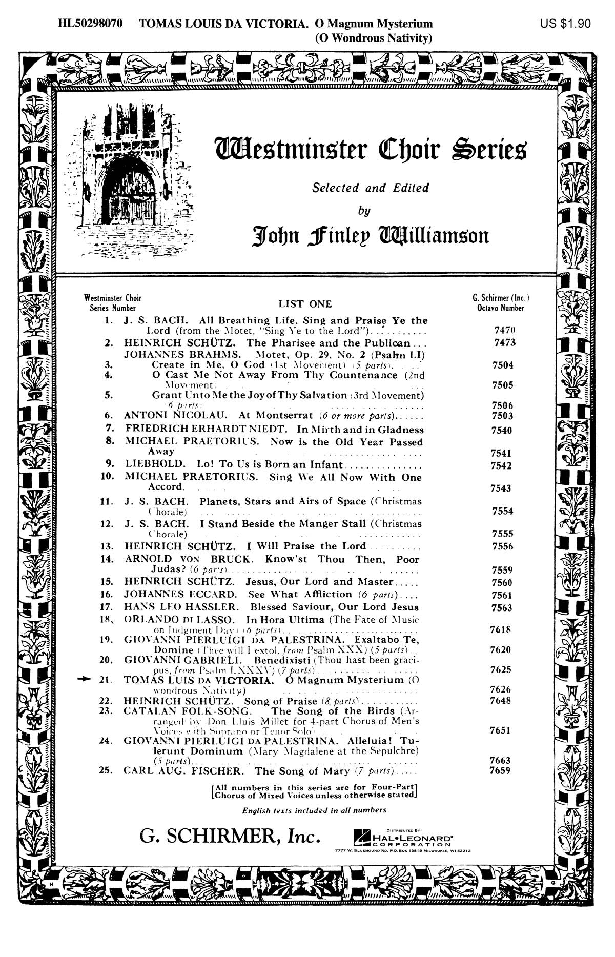 Victoria: O Magnum Mysterium (O Great Mystery)