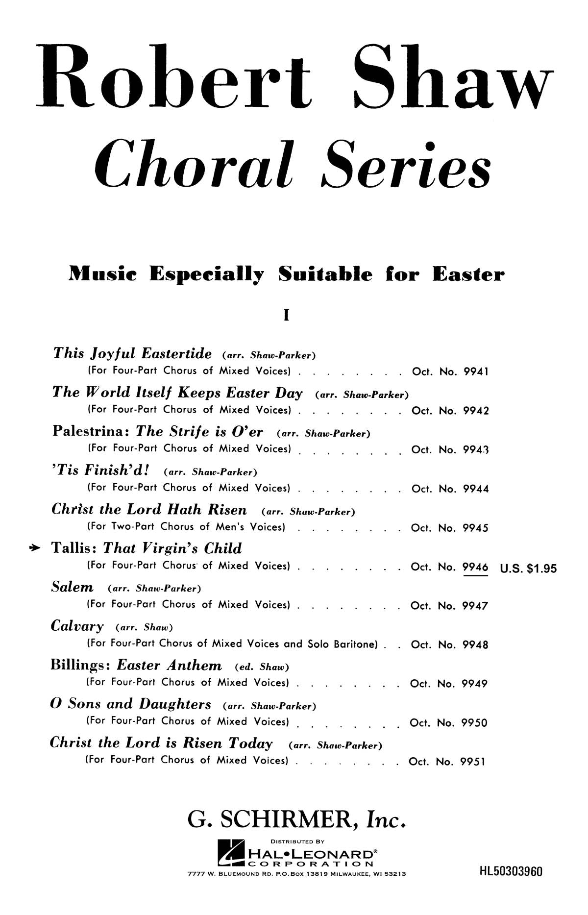 Tallis: That Virgin's Child