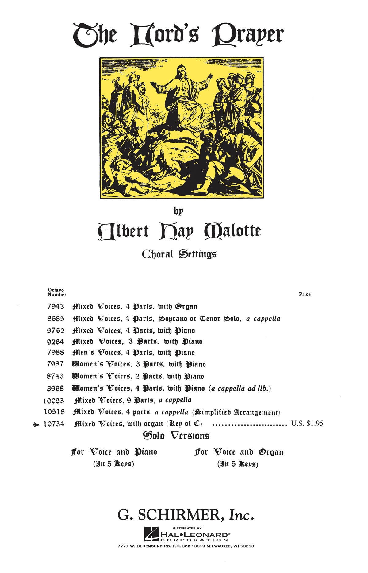 Malotte: The Lord's Prayer (in C Major)