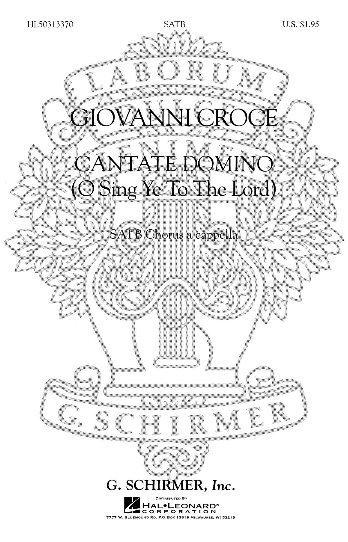 Croce: Cantate Domino O Sing Ye To The Lord