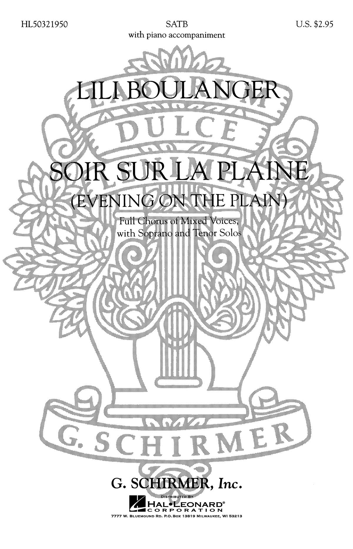 Boulanger: Soir Sur La Plaine (Evening on the Plain)