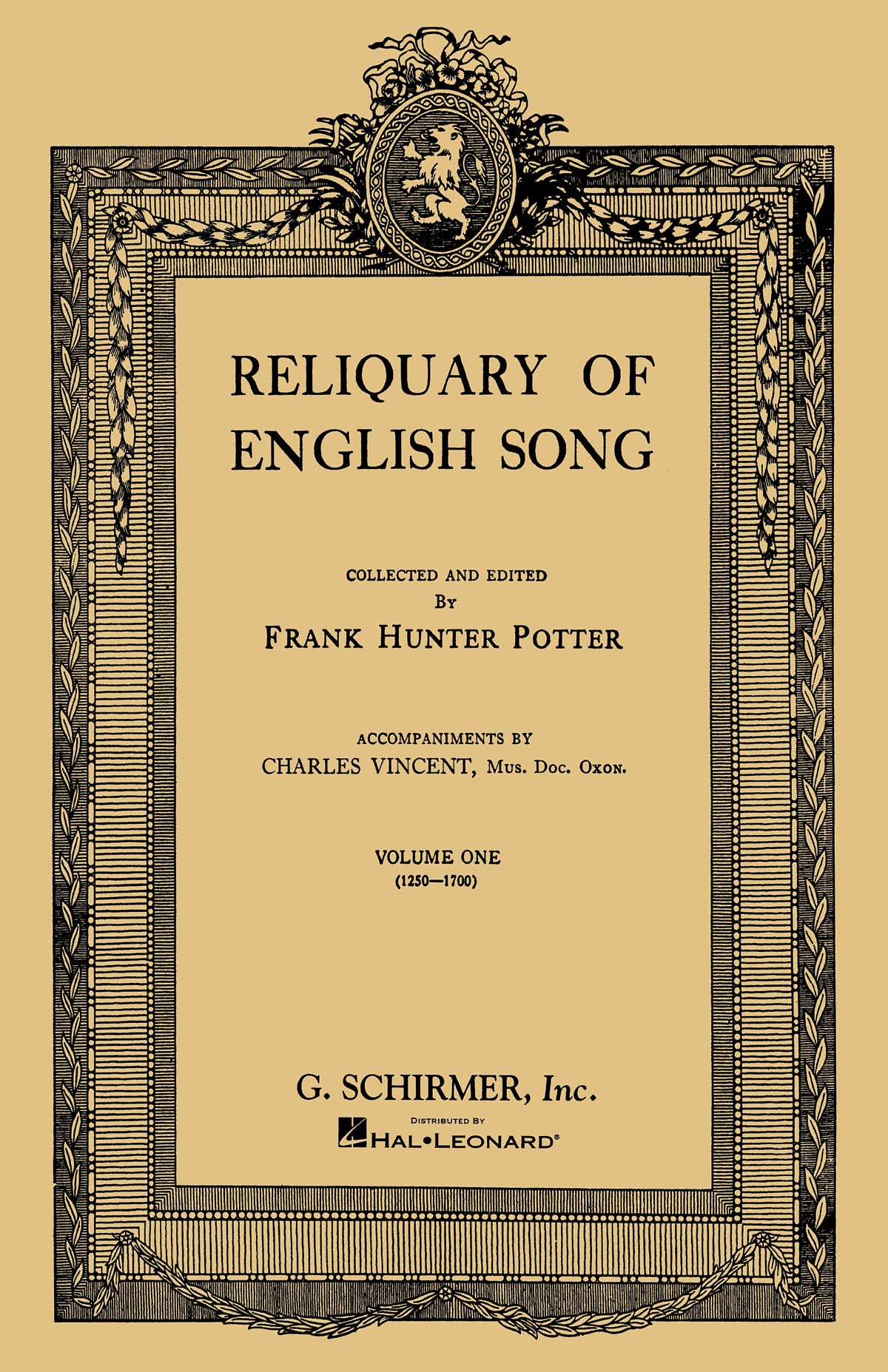 Reliquary of English Songs - Volume 1