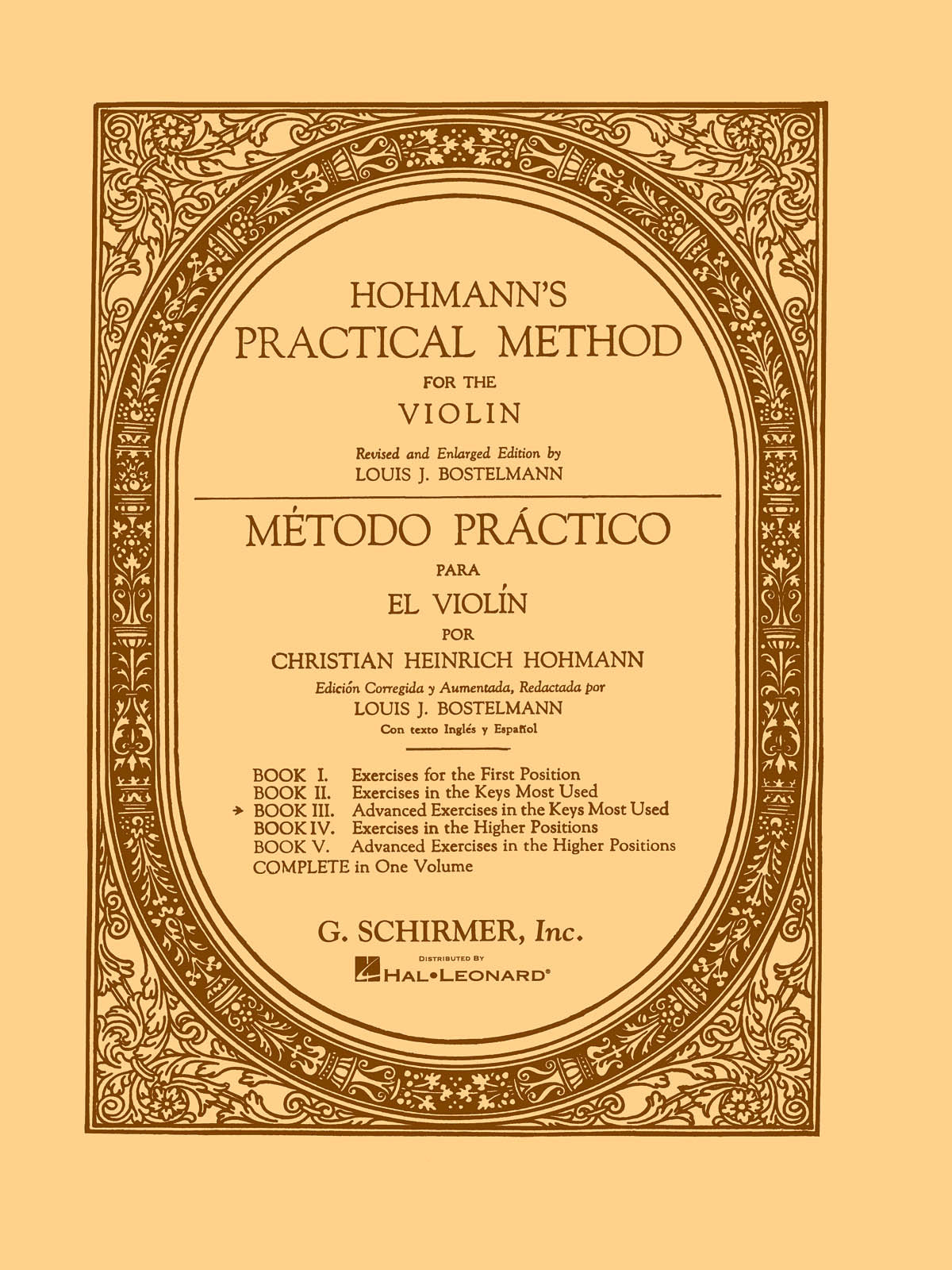 Hohmann: Practical Method for the Violin