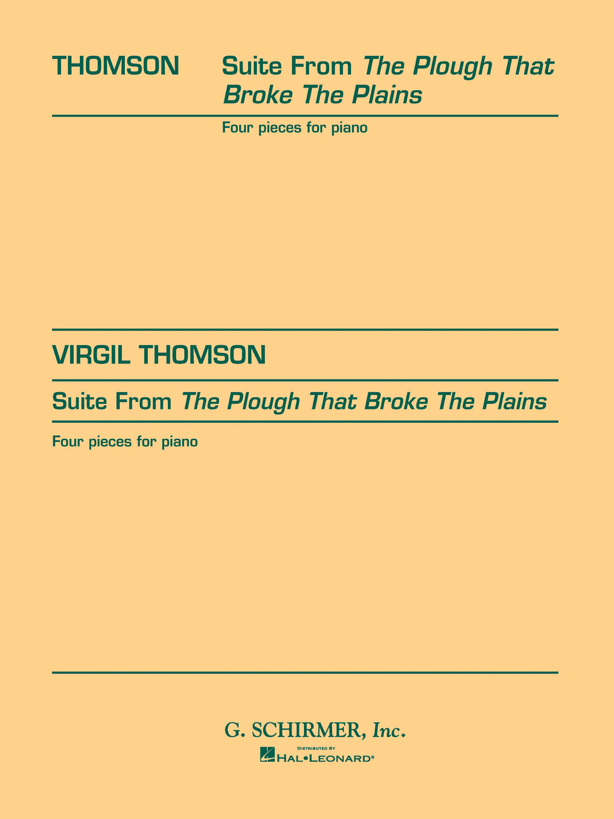 Thomson: Suite from The Plough That Broke the Plains
