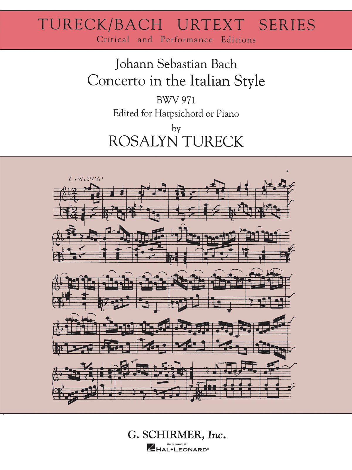 Bach: Concerto In The Italian Style