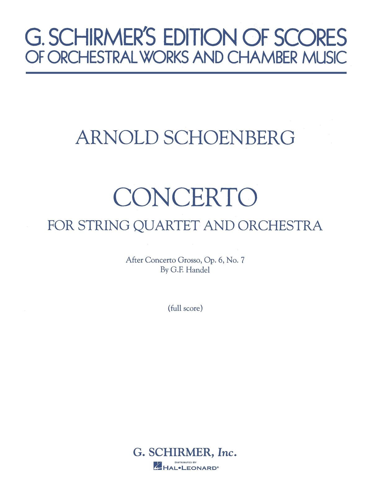 Schönberg: Concerto