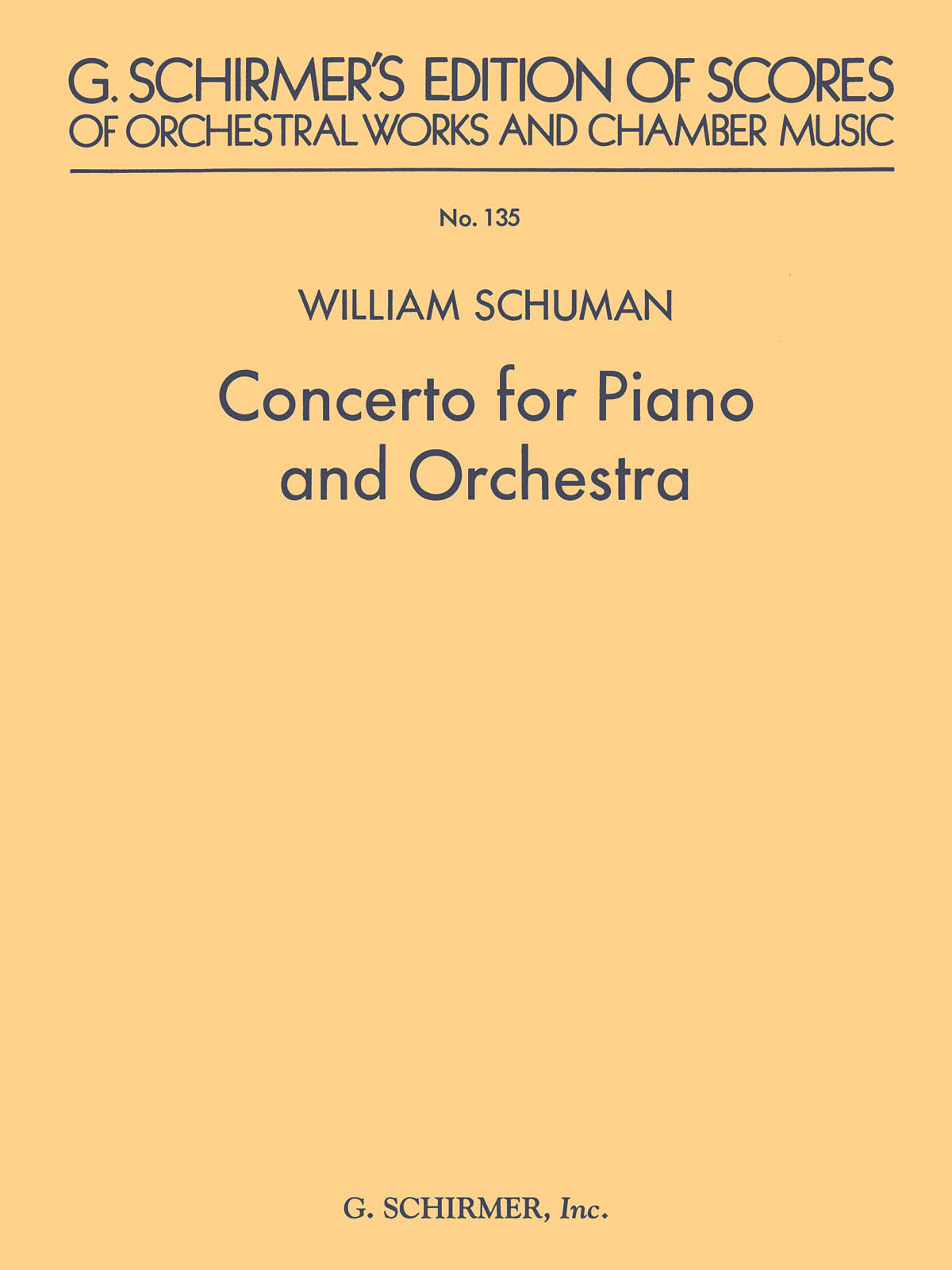 Schuman: Concerto for Piano and Orchestra