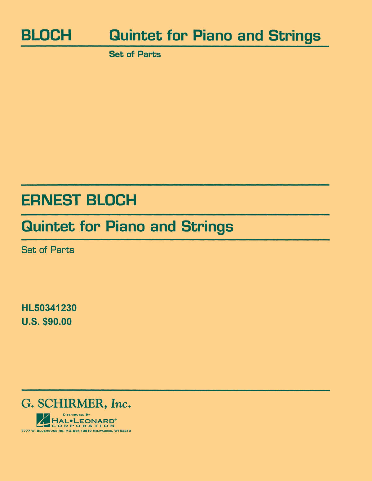 Bloch: Quintet