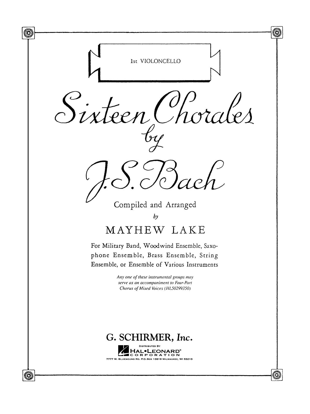Bach: Sixteen Chorales