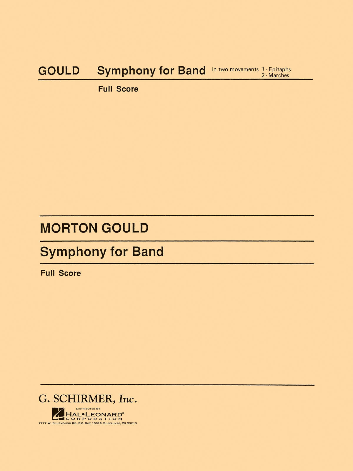 Gould: Symphony No. 4 for Band (West Point Symphony)