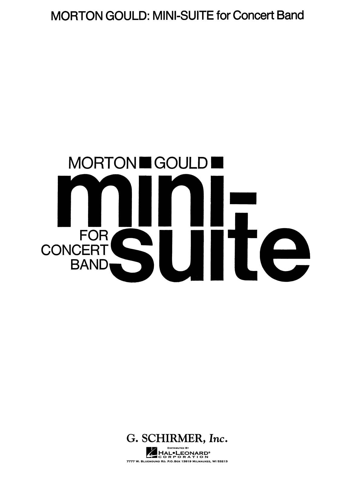 Gould: Mini Suite