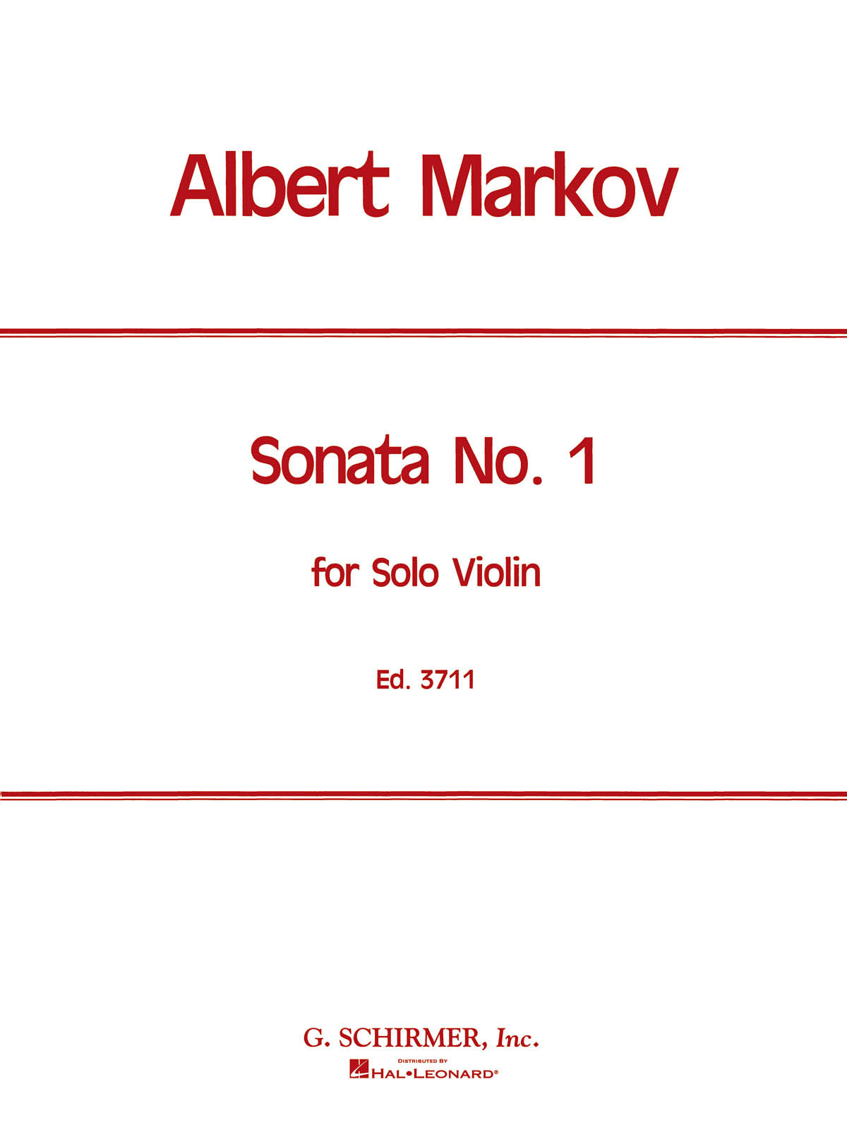 Markov: Sonata No. 1
