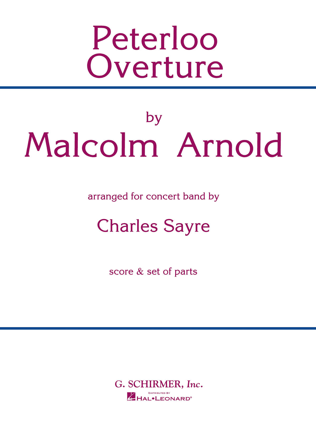 Arnold: Peterloo Overture
