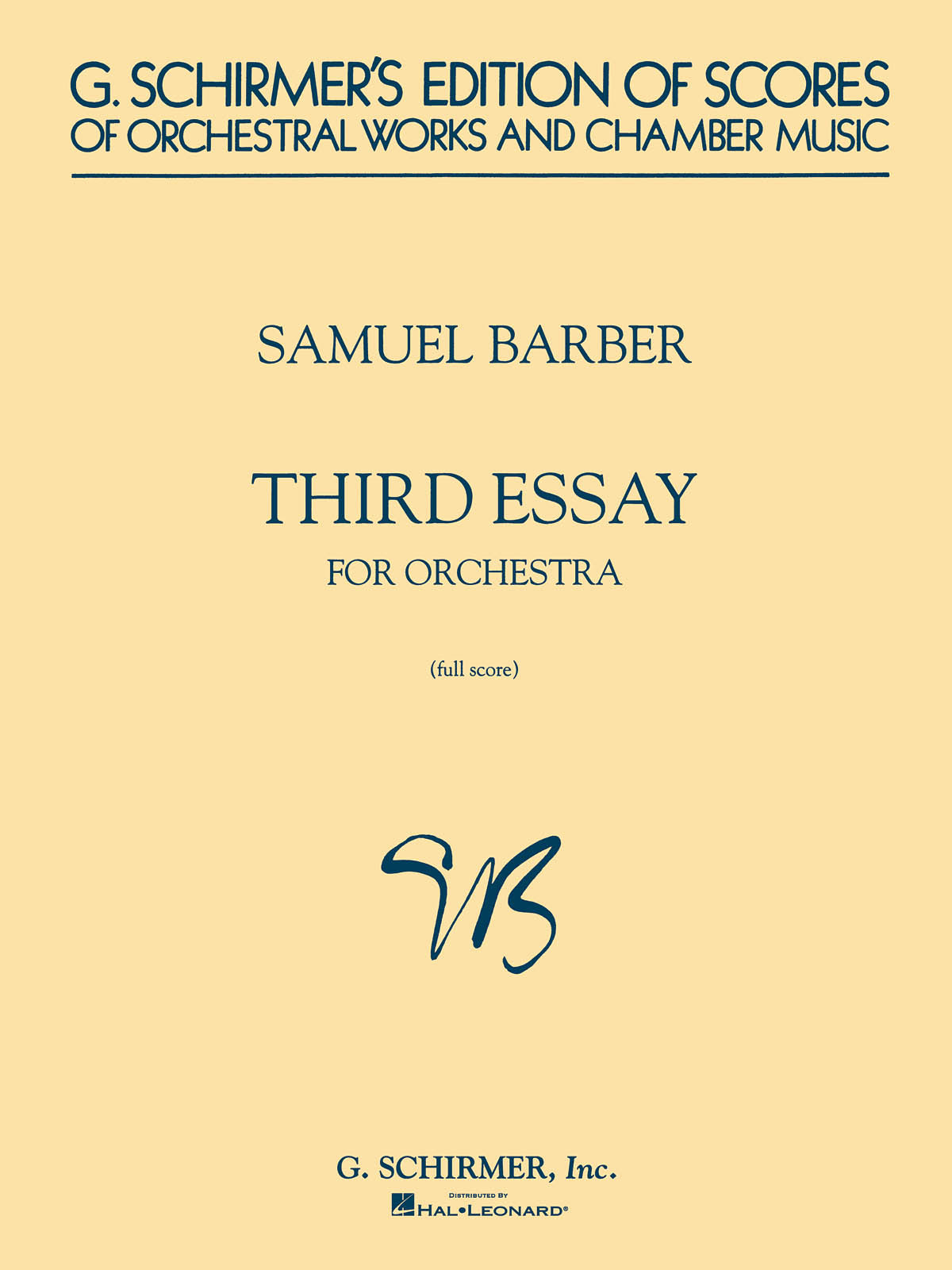Barber: Third Essay for Orchestra