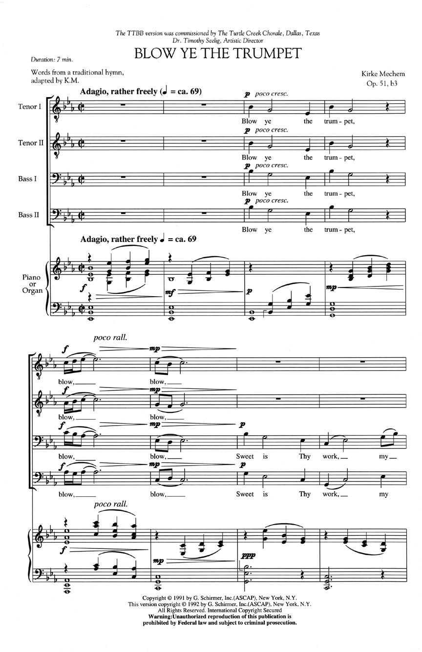 Mechem: Blow Ye the Trumpet