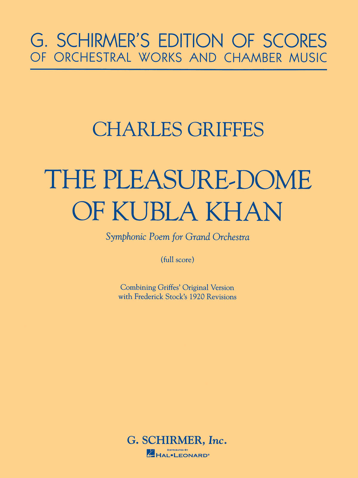 Griffes: The Pleasure Dome of Kubla Khan
