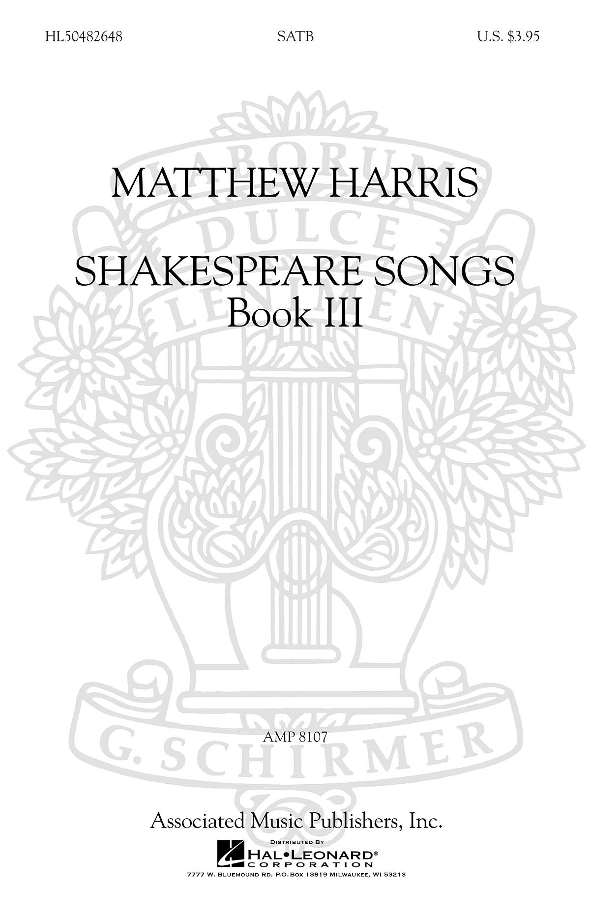 Harris: Shakespeare Songs, Book III