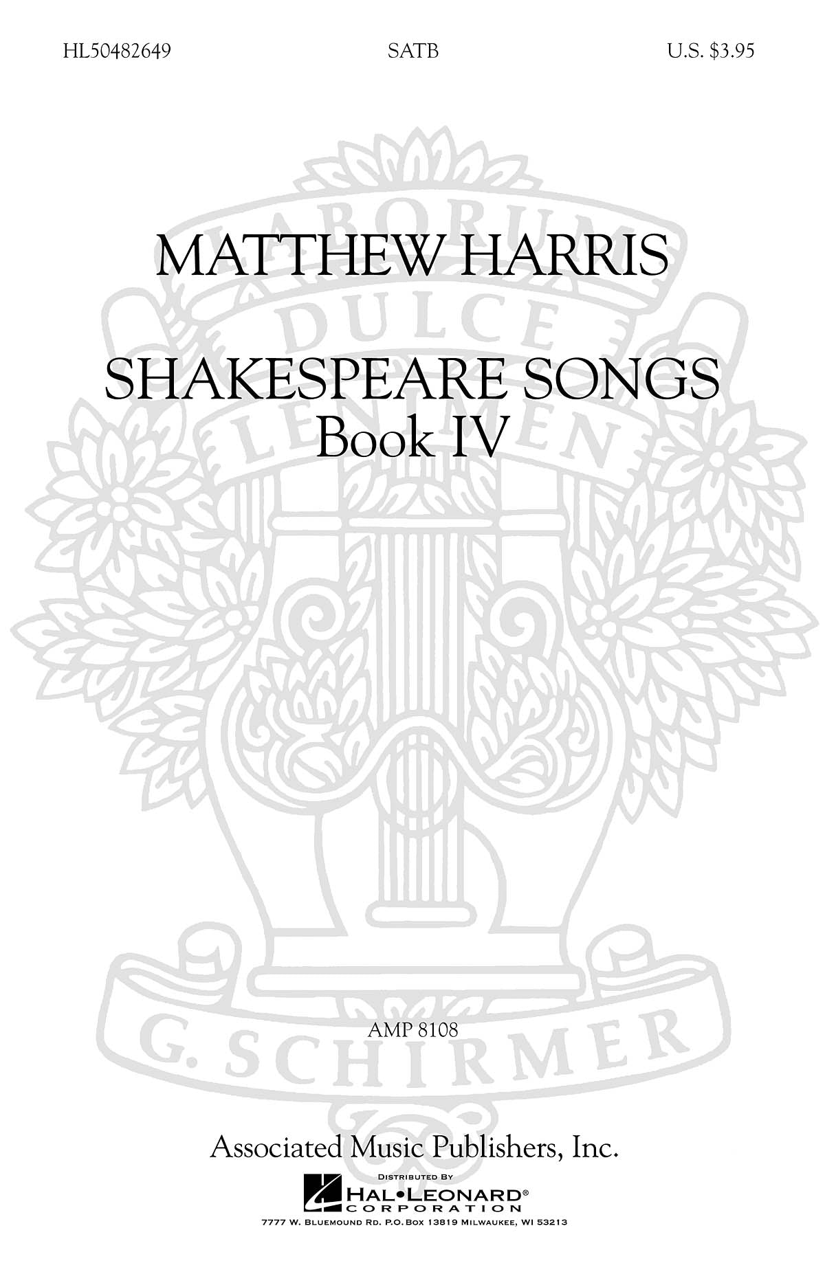 Harris: Shakespeare Songs, Book IV