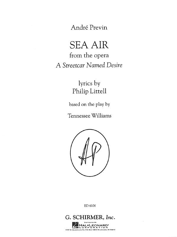 Previn: I Can Smell the Sea Air